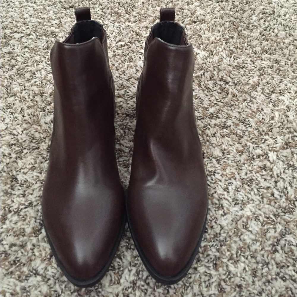 COPY - Forever 21 dark brown  ankle booties